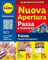 Lidl - Nuova apertura Trieste valido da giovedì 22/10/2026