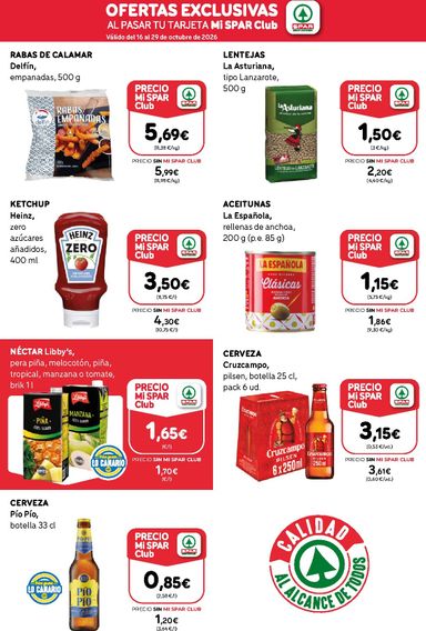 Folleto SPAR - SPAR - Club del 16/10 al 29/10 - página 2