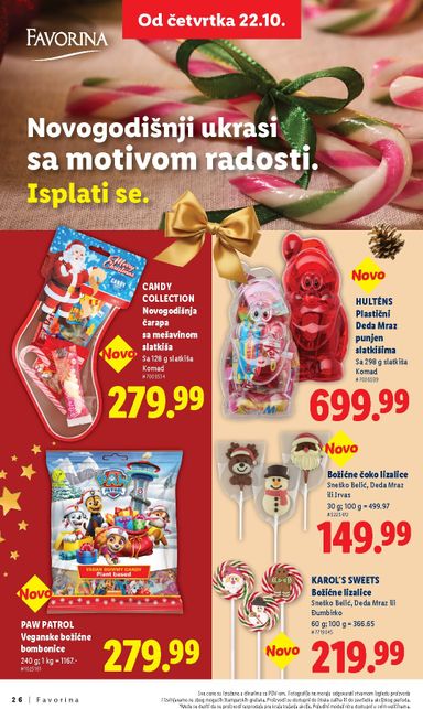 Katalog Lidl - Lidl - Favorina od 22.10 do 31.12 - strana 26