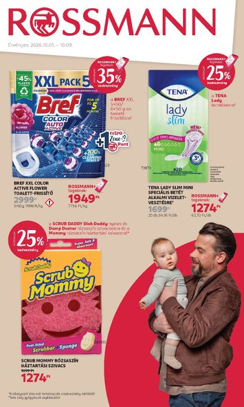 Akciós újság Rossmann - Rossmann érvényes 10.05.-tól 10.09.-ig - 1 oldal