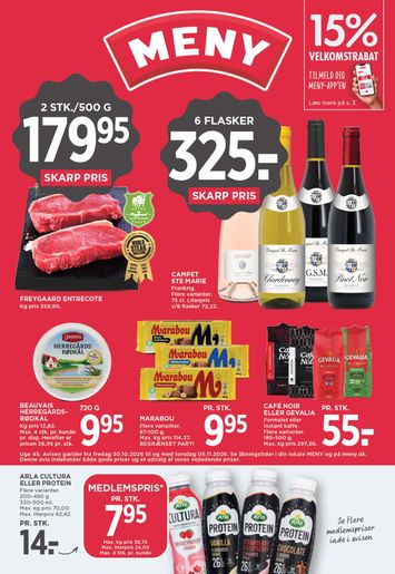 Brochurer Meny - Meny gyldig fra 30.10. til 05.11. - side 1