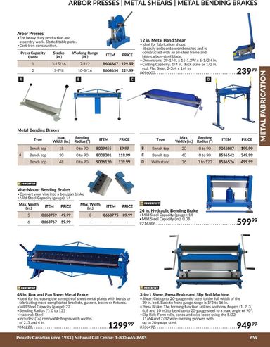Flyer Princess Auto - Princess Auto - Metal Fabrication valid since 04-21 until 12-31 - page 50
