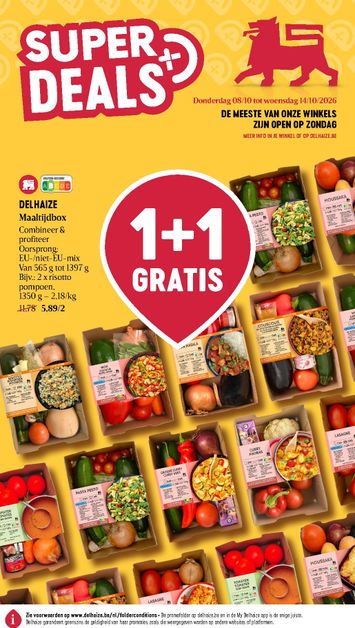 Folder Delhaize - Delhaize van 08/10 tot 14/10 - side 1