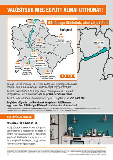 Akciós újság OBI - OBI - Designstúdió magazin érvényes 01.08.-tól 12.31.-ig - 20 oldal