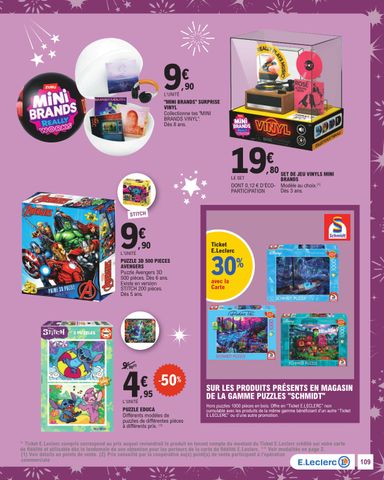 Catalogue E.Leclerc - E.Leclerc - Jouets de Noël valable dès le 20/10 au 05/12 - page 109