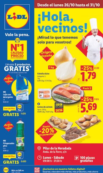 Folleto Lidl - Lidl - Pilar de Horadada del 26/10 al 31/10 - página 1