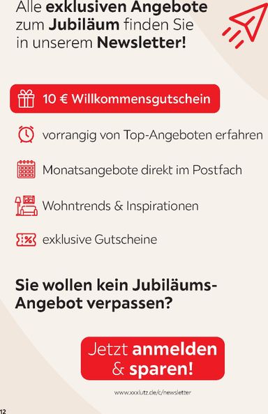 Prospekt XXXLutz - XXXlutz - Freundschaftskartenjournal gültig ab 01.08. bis 31.01. - seite 12