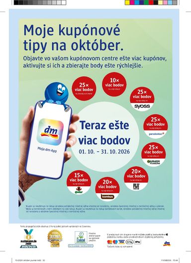 Leták dm - dm drogerie od 01.10. do 31.10. - strana 32