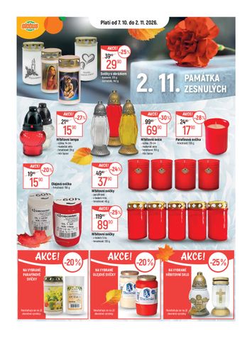 Leták Globus - Globus - Památka zesnulých od 07.10. do 02.11. - strana 1