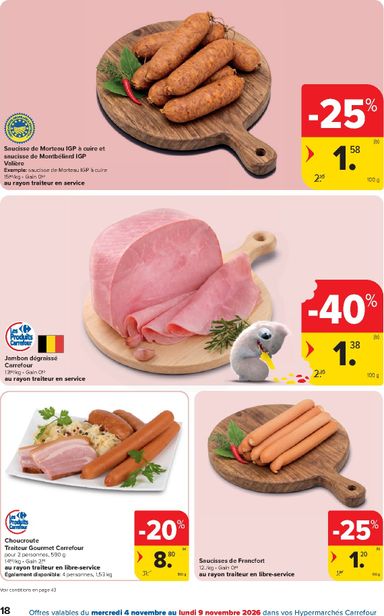 Folder Carrefour - Carrefour Hypermarchés van 04/11 tot 16/11 - side 18
