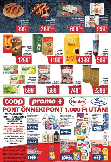 Akciós újság Coop - Coop - Abc-Szuper érvényes 10.22.-tól 10.28.-ig - 4 oldal