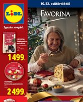 Lidl - Favorina, érvényes csütörtöktől 2026.10.22.