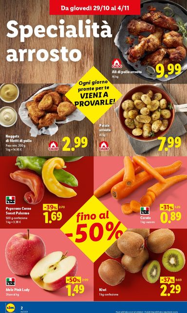 Volantino Lidl - Lidl - Nuova apertura Arezzo valido dal 29/10 al 04/11 - pagina 2