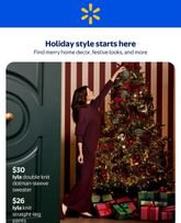 Walmart - Holiday in Style Flyer Valid from Thursday 2026-10-29
