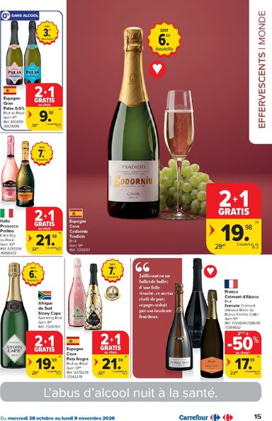 Folder Carrefour - Carrefour - Foire aux vins van 28/10 tot 09/11 - side 15
