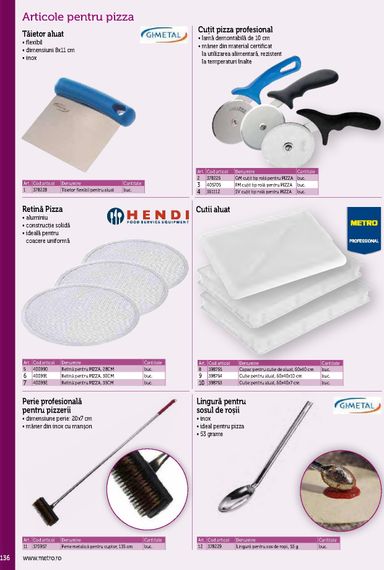 Catalogul Metro - Metro - Echipamente Profesionale pentru HoReCa de la 01.01. până la 31.12. - pagina 136
