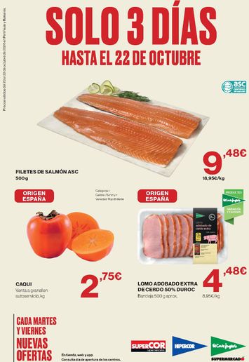 Folleto Hipercor - Hipercor - Solo 3 días del 20/10 al 22/10 - página 1