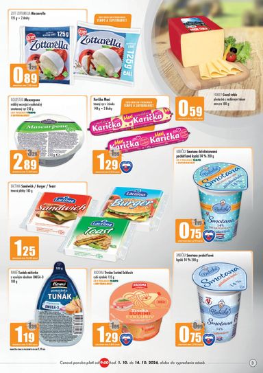 Leták COOP Jednota - COOP Jednota - Galanta od 01.10. do 14.10. - strana 3