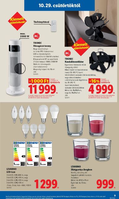 Akciós újság Lidl - Lidl - Nonfood érvényes 10.29.-tól 11.04.-ig - 9 oldal