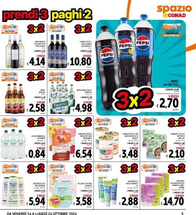 Volantino Spazio Conad - Spazio Conad - Prendi 3, paghi 2 valido dal 16/10 al 26/10 - pagina 5