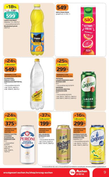 Akciós újság Auchan - Auchan szupermarket érvényes 10.22.-tól 10.28.-ig - 9 oldal