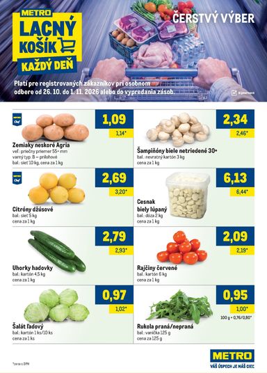 Leták METRO - Metro - Lacný košík od 26.10. do 01.11. - strana 2