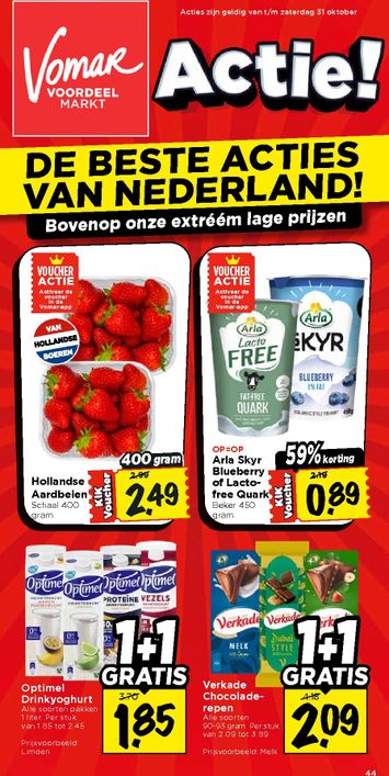 Folder Vomar - Vomar van 25-10 tot 31-10 - side 1