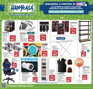 Volantino Happy Casa - Happycasa valido dal 14/10 al 29/10 - pagina 1
