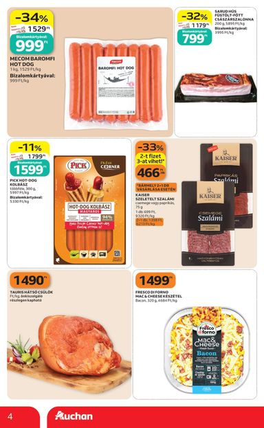 Akciós újság Auchan - Auchan szupermarket érvényes 10.29.-tól 11.04.-ig - 4 oldal