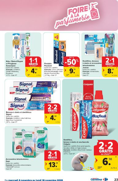 Folder Carrefour - Carrefour Hypermarchés van 04/11 tot 16/11 - side 23