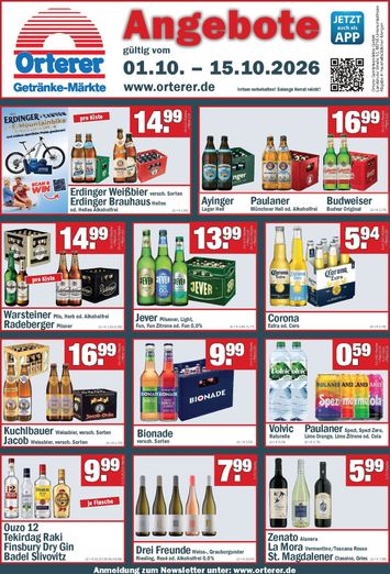 Prospekt Orterer - Orterer gültig ab 01.10. bis 15.10. - seite 1