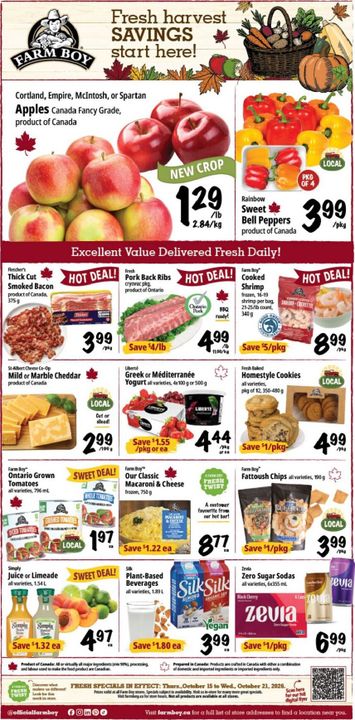 Flyer Farm Boy - Farm Boy valid since 10-15 until 10-21 - page 1