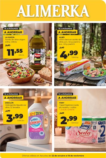 Folleto Alimerka - Alimerka - Asturias del 22/10 al 18/11 - página 1