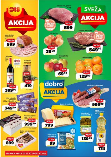 Katalog DIS - DIS - Sveža akcija od 23.10 do 29.10 - strana 1