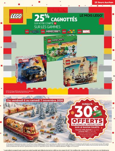 Catalogue Auchan - Auchan - 25 jours 2 hypers - Hypermarché valable dès le 03/11 au 08/11 - page 11