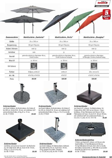 Prospekt toom - Toom - Gartenmöbel & Solar-Leuchten gültig ab 01.03. bis 31.12. - seite 101