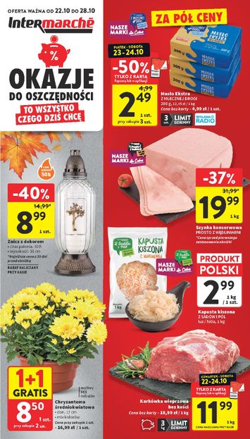 Gazetka Intermarché - Intermarché od 22.10. do 28.10. - strona 1