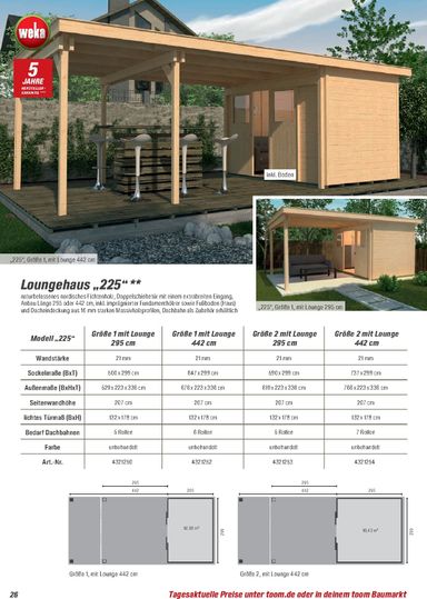 Prospekt toom - Toom - Gartenhäuser & Carports gültig ab 01.03. bis 31.12. - seite 26