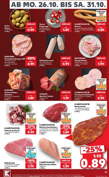 Leták Kaufland Německo - Kaufland Německo od 26.10. do 31.10. - strana 33