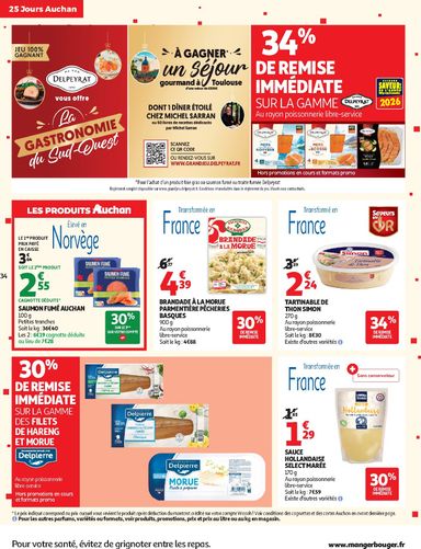 Catalogue Auchan - Auchan - 25 jours 2 hypers - Hypermarché valable dès le 03/11 au 08/11 - page 34