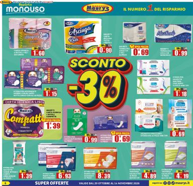 Volantino Maury's - Maury's - I nostri marchi -30% valido dal 29/10 al 14/11 - pagina 6