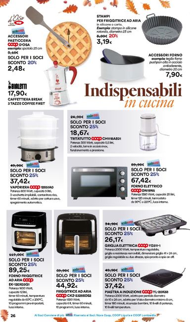 Volantino Ipercoop - Ipercoop - Casa d'Autunno valido dal 08/10 al 04/11 - pagina 26