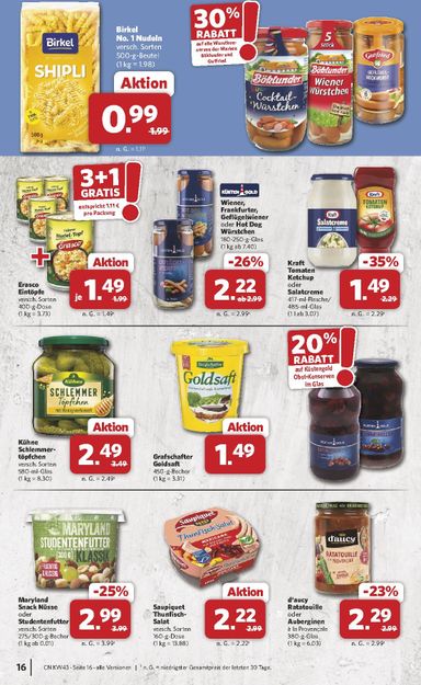 Prospekt Combi - Combi gültig ab 19.10. bis 24.10. - seite 16