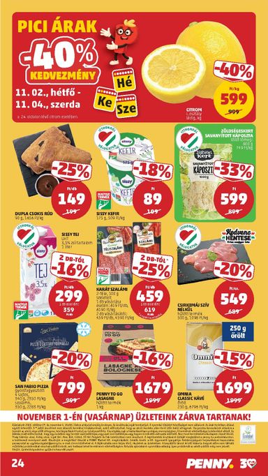 Akciós újság PENNY - PENNY érvényes 10.29.-tól 11.04.-ig - 28 oldal