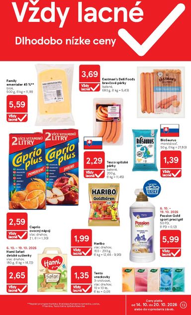 Leták Tesco - Tesco od 14.10. do 20.10. - strana 13