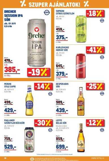 Akciós újság Metro - Metro érvényes 10.01.-tól 10.31.-ig - 32 oldal