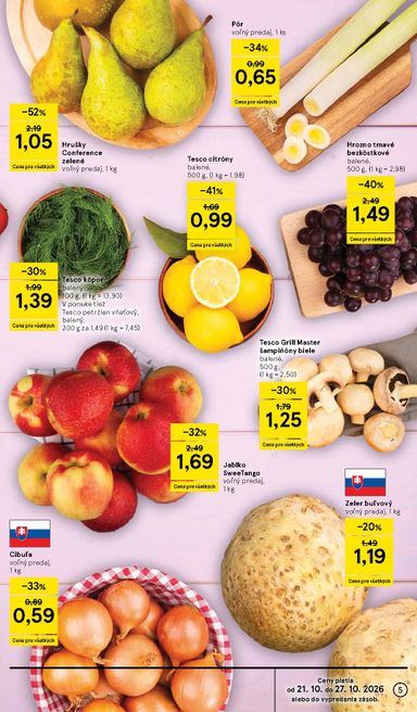 Leták Tesco - Tesco supermarket od 21.10. do 27.10. - strana 5