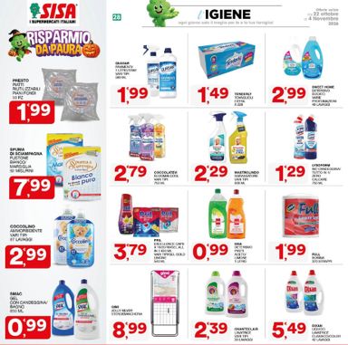 Volantino Sisa - Sisa valido dal 22/10 al 04/11 - pagina 28
