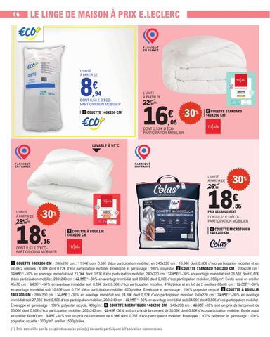 Catalogue E.Leclerc - E.Leclerc - Nos promos du moment valable dès le 13/10 au 24/10 - page 46