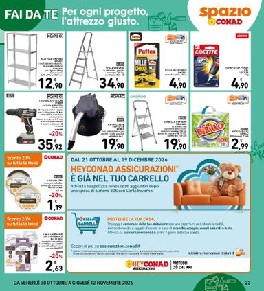Volantino Spazio Conad - Spazio Conad - Roma valido dal 30/10 al 12/11 - pagina 23